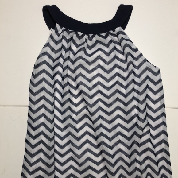 Girls George brand Navy and White Top - Picture 4 of 5